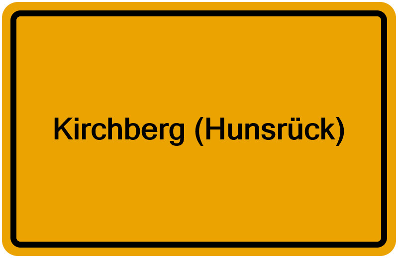 Handelsregisterauszug Kirchberg (Hunsrück)
